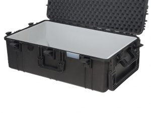 valise avec parois mousse grise