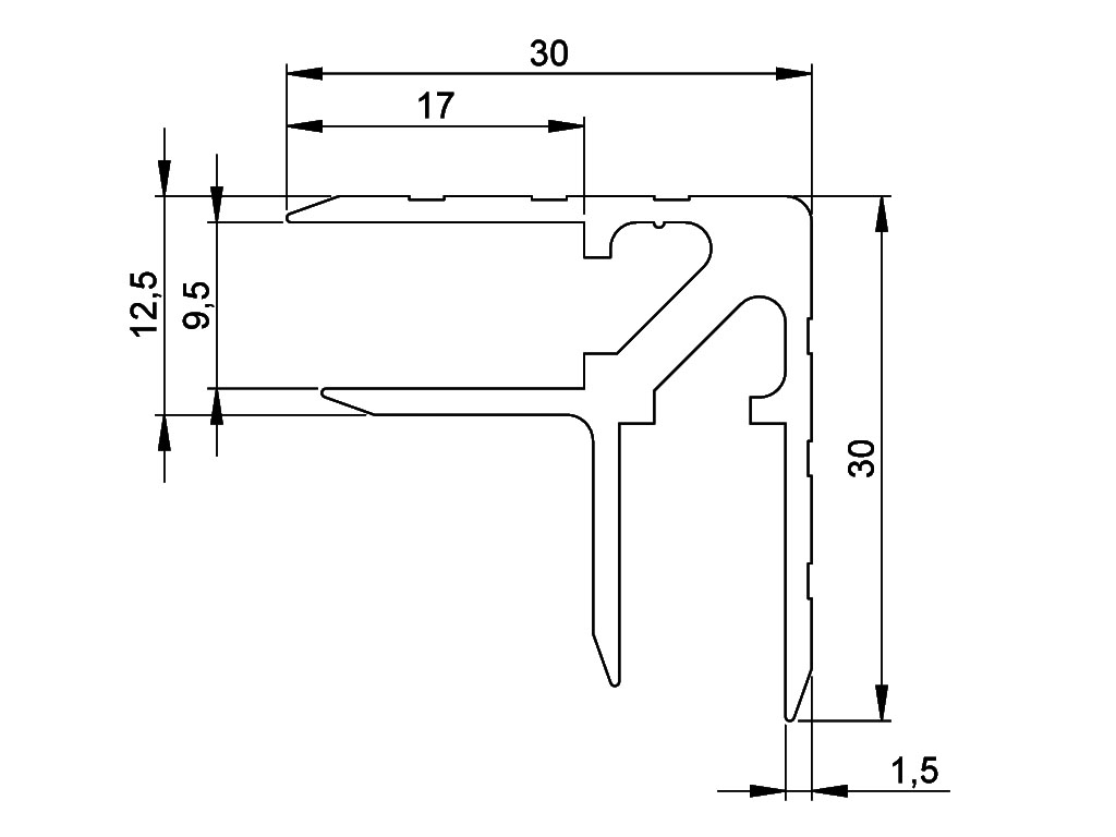 corniere-double-9,5mm-dimensions