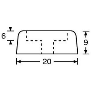 pied_caoutchouc_20mm_dimensions petit pied caoutchouc