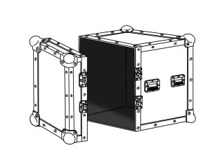 Rack 19" simple capot